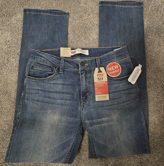 Boys Levi's 511 slim blue jeans size 18 Reg 29x29 slim fit performance - Picture 1 of 5